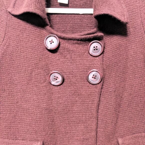 KENAR 100% Cashmere Brown Cropped Sweater M - Picture 2 of 4